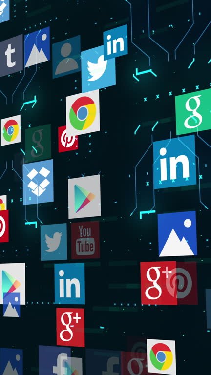 social media network background. vertical video, 4k resolution, 30 fps.